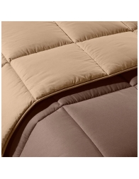 Bicolor - trapunta invernale in cotone di Caleffi - Moka