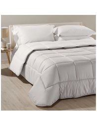 Bicolor - trapunta invernale in cotone di Caleffi - Sabbia