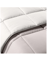 Bicolor - trapunta invernale in cotone di Caleffi - Sabbia