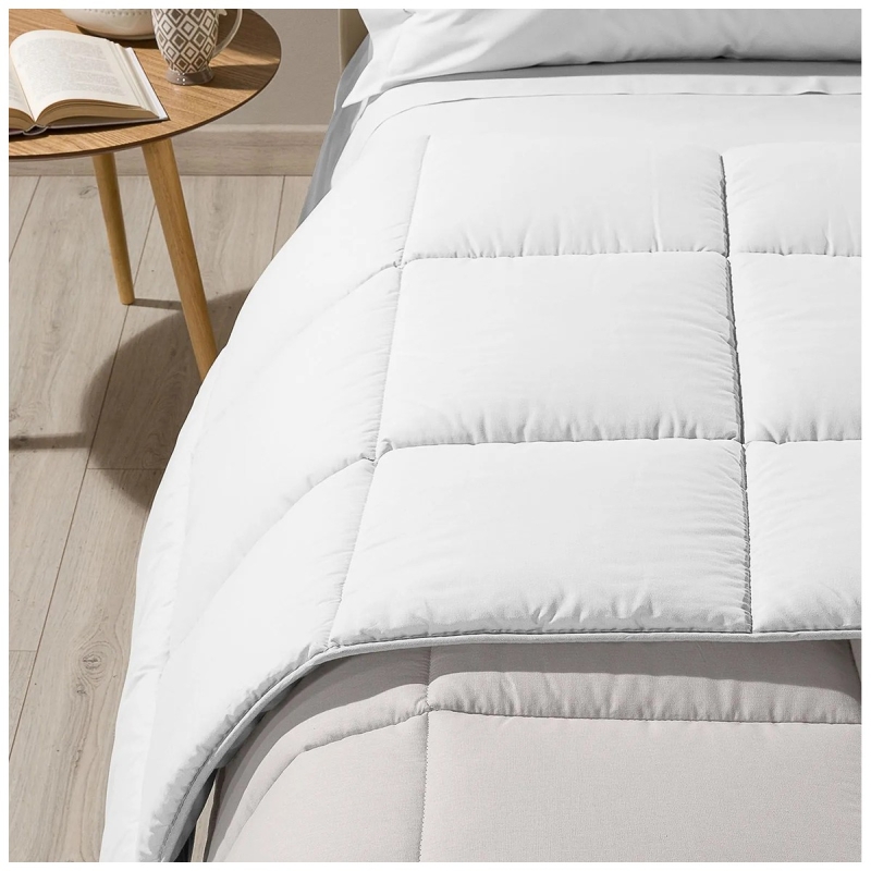 Bicolor - trapunta invernale in cotone di Caleffi - Sabbia