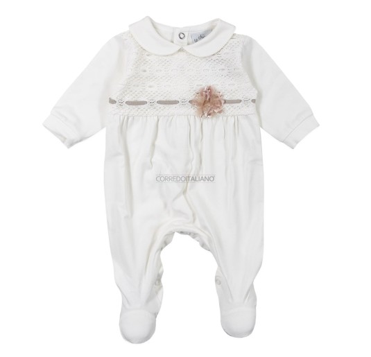 Set corredino prima nascita neonata in cotone Le Chicche CO7020PA 2