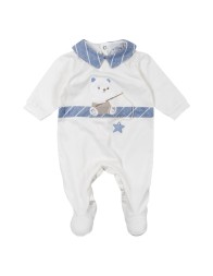 Baby BOY cotton jersey romper Le Chicche TU7150