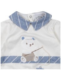 Baby BOY cotton jersey romper Le Chicche TU7150