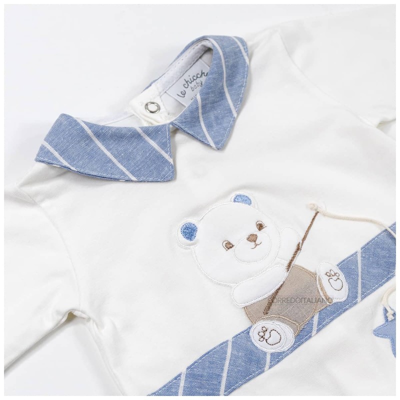 Tutina neonato in cotone jersey Le Chicche TU7150