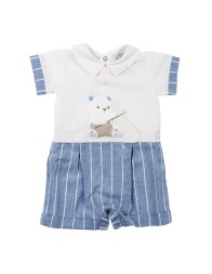 Pagliaccetto neonato in Lino e Cotone Le Chicche PA7150