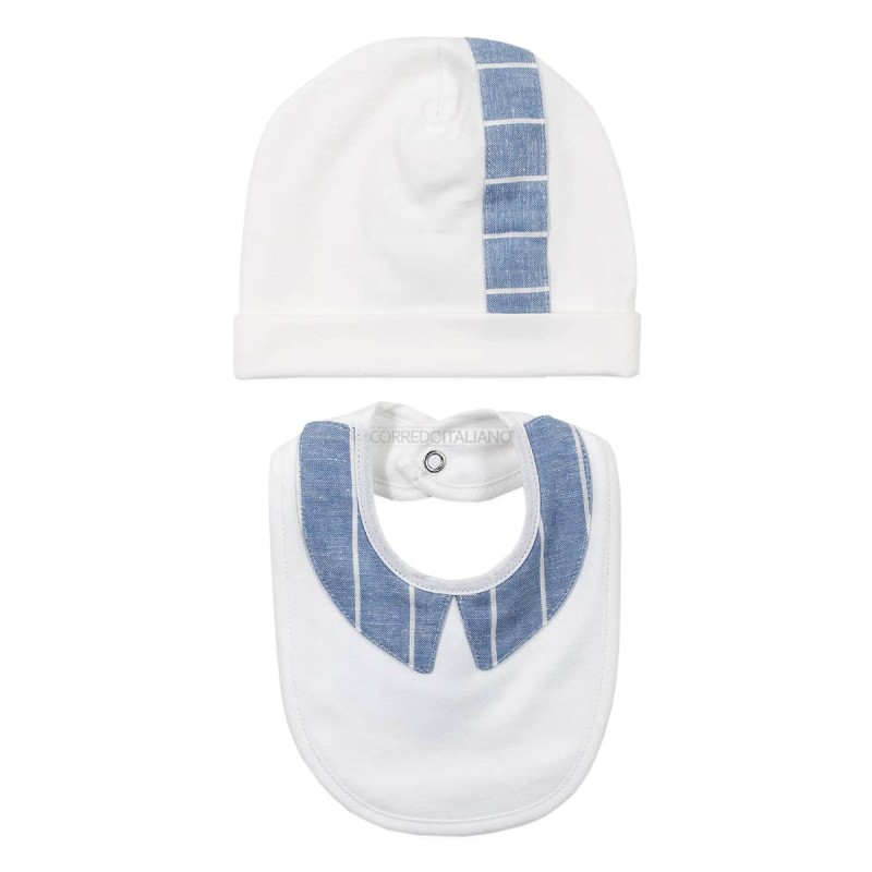 Newborn baby boy first layette set in... Newborn baby boy first layette set in...