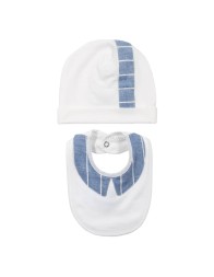 Newborn baby boy first layette set in cotton Le Chicche CO7150AZ