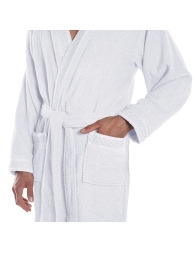 GIM - Accappatoio Spugna Caleffi con cappuccio 450 gr/mq