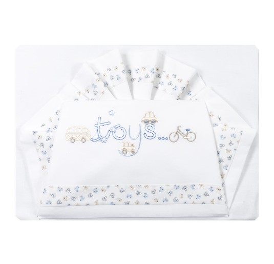 Toys - Cradle Pram sheet set by Fatina LC03329 2
