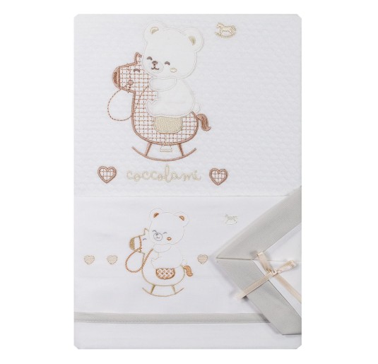 Cavalluccio e Orsetto - coordinato culletta e carrozzina Mio Piccolo COC865 2