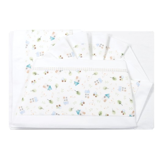 Cot Crib sheet set by La Fatina LL85431 2