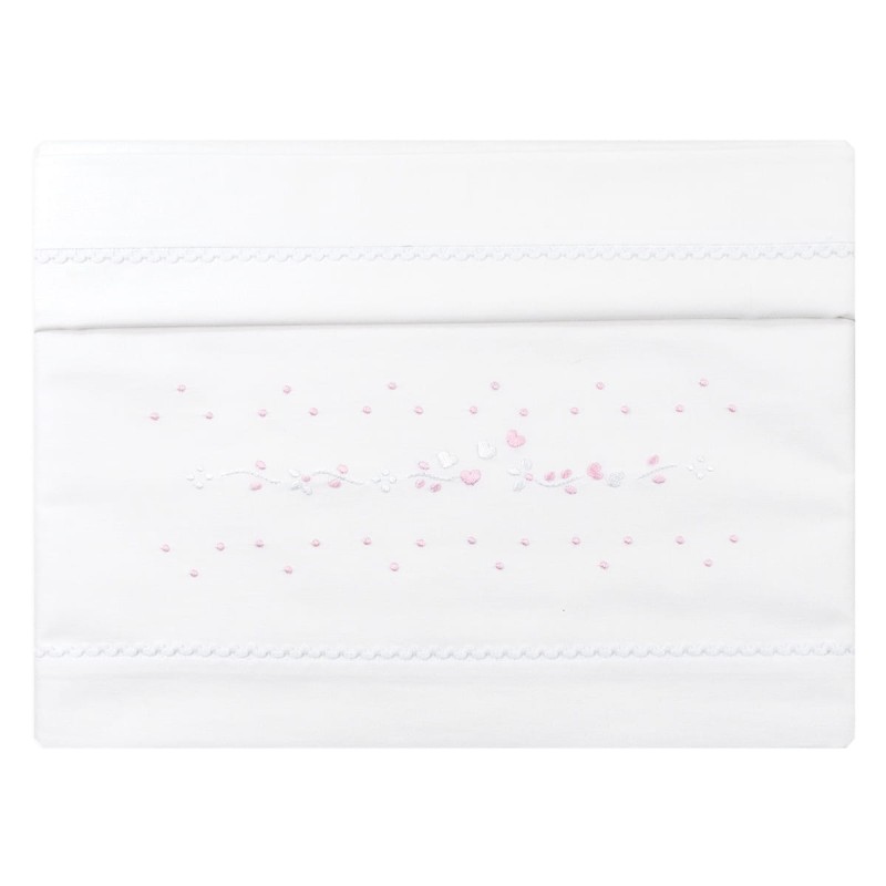 Cradle pram sheet set embroidered by hand LC45348RR