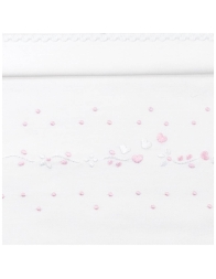 Lenzuolino ricamato a mano culla carrozzina LC45348RR