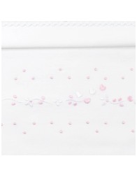 Cradle pram sheet set embroidered by hand LC45348RR