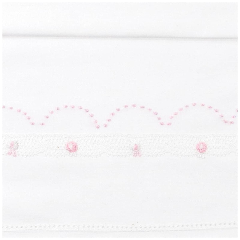 Cradle pram sheet set embroidered by...