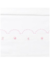Cradle pram sheet set embroidered by hand LC45346RR