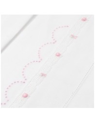 Cradle pram sheet set embroidered by hand LC45346RR