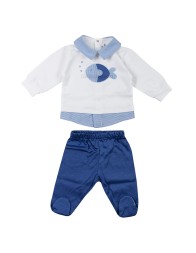 Completino clinico due pezzi con Pesciolino by Teneri & Belli TS355