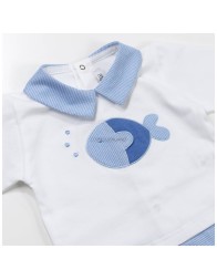 Completino clinico due pezzi con Pesciolino by Teneri & Belli TS355