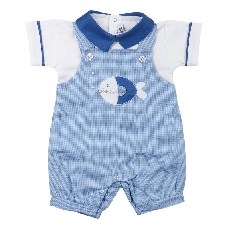 Newborn cotton baby romper by Teneri & Belli P355