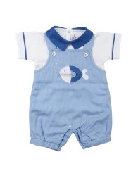 Newborn cotton baby romper by Teneri & Belli P355