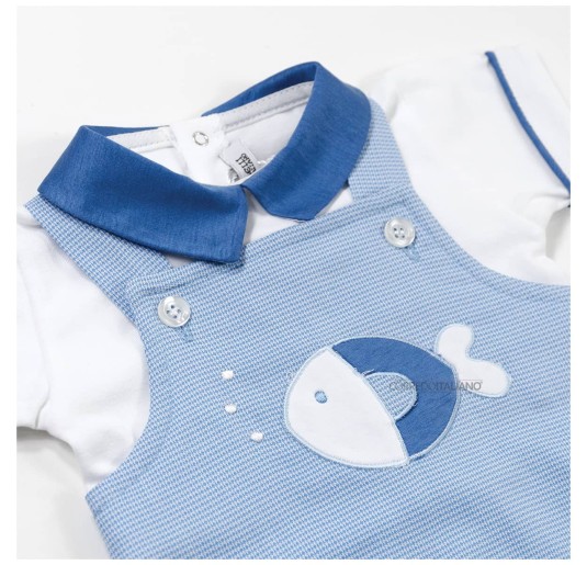 Newborn cotton baby romper by Teneri & Belli P355 2