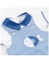 Newborn cotton baby romper by Teneri & Belli P355