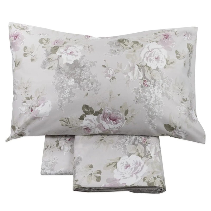 Les Fleurs - set lenzuola cotone by ALLdays Letto Matrimoniale