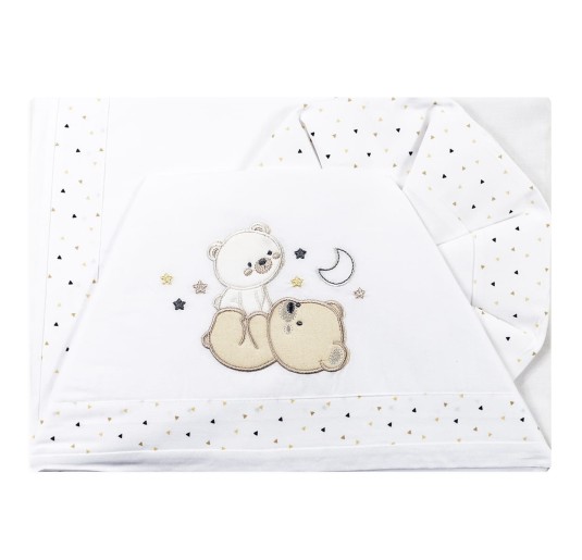 Bears and Moon - Crib Cot sheet set Bruco Bruco EL2120 2
