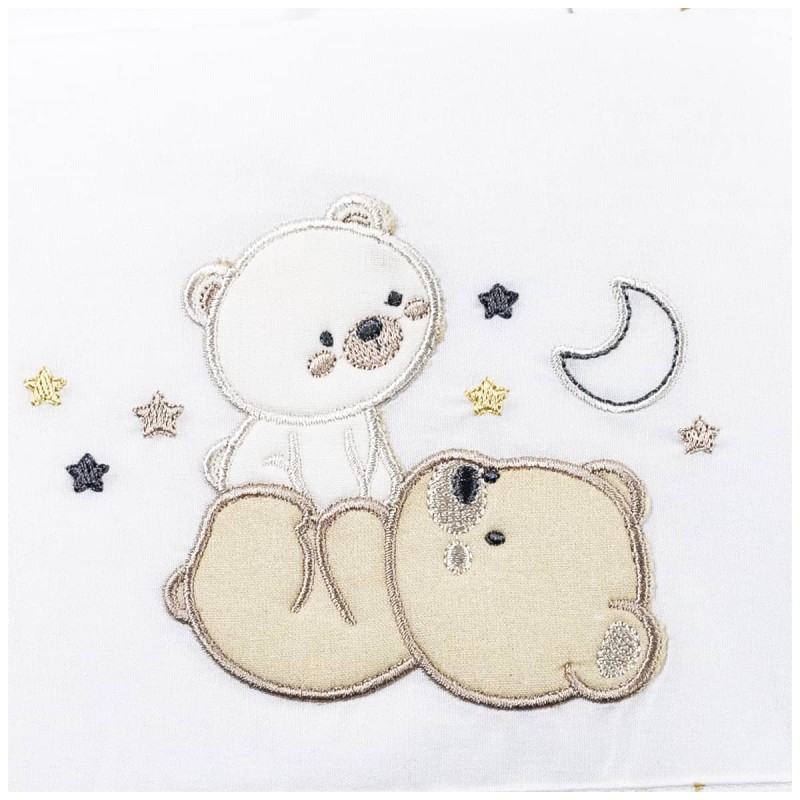 Orsetti e Luna - Set lenzuola lettino...