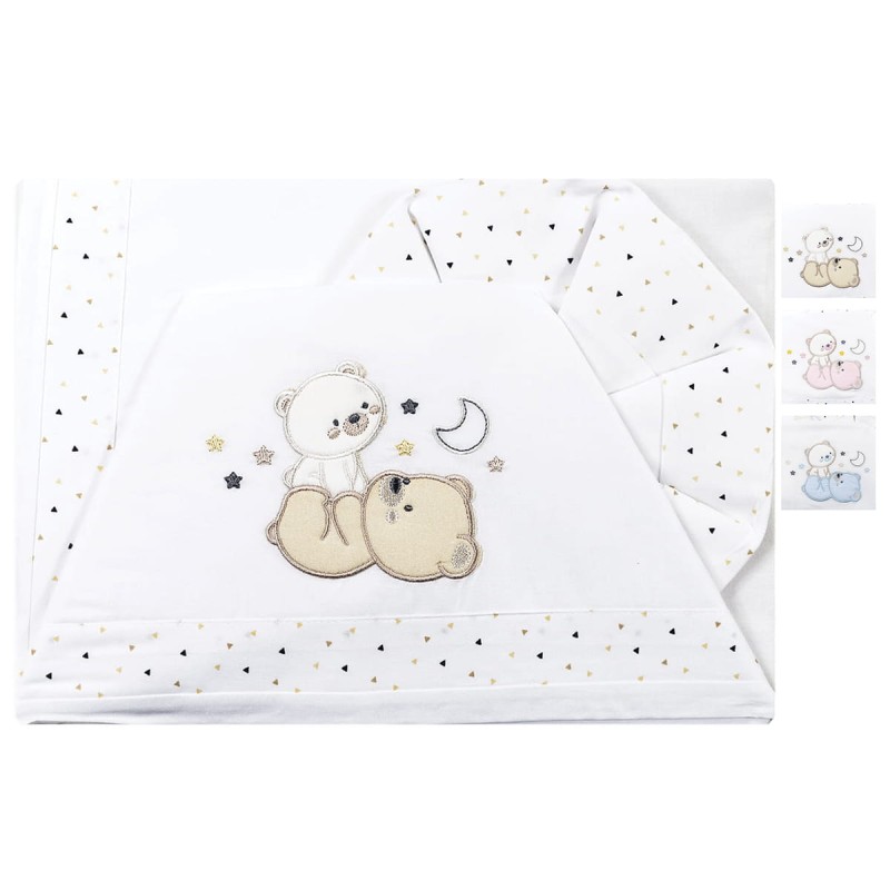 Bears and Moon - Crib Cot sheet set Bruco Bruco EL2120