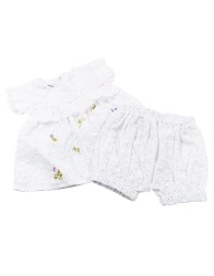 Two-piece Sangallo cotton romper Teneri & Belli TV356