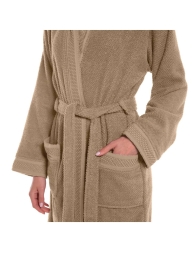 GIM - Accappatoio Spugna Caleffi con cappuccio 450 gr/mq