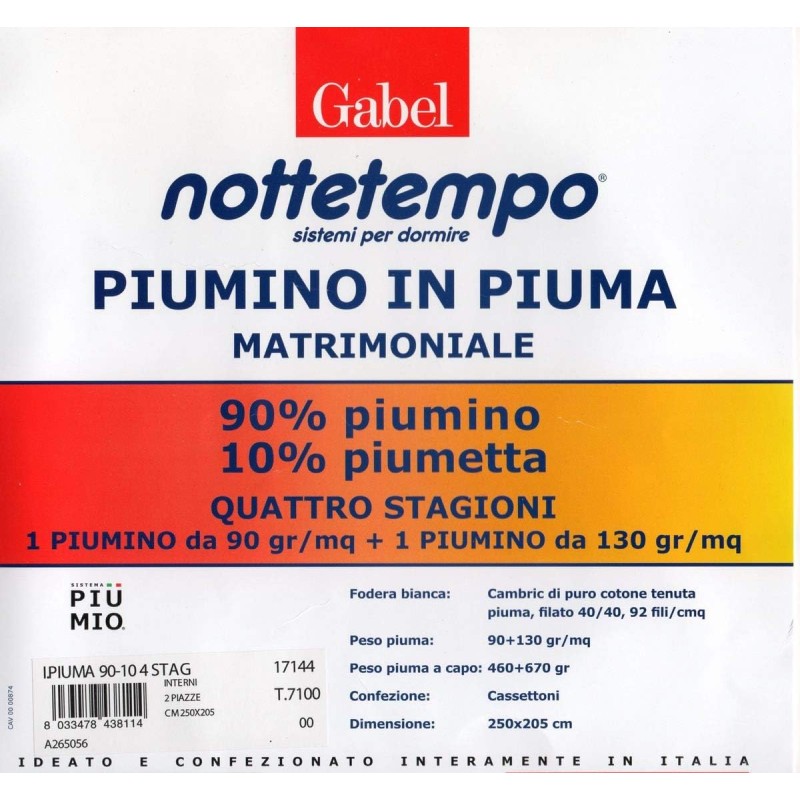 4-Seasons Goose Down Duvet Gabel...