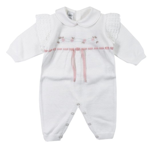 Set corredino nascita neonata in filo tricot by Stella... 2