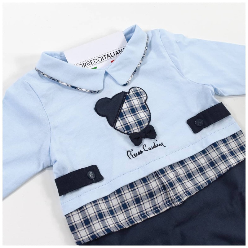 Cotton Sleepsuit with Collar Pierre...