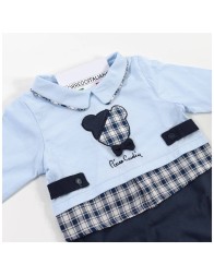 Tutina in cotone con colletto Pierre Cardin PCT564BL