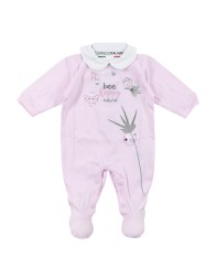 Embroidered cotton romper by Ellepi BQ3384