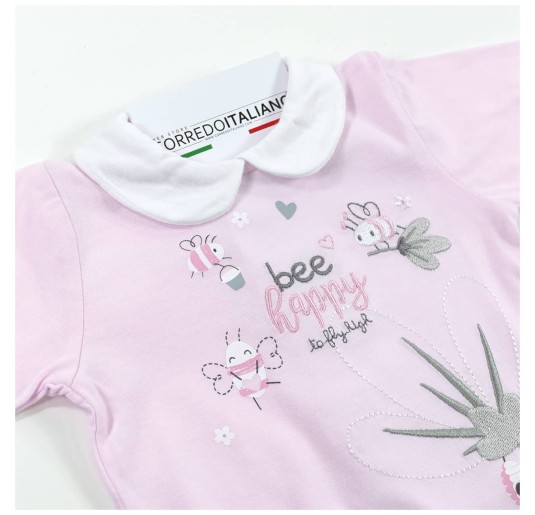 Embroidered cotton romper by Ellepi BQ3384 2