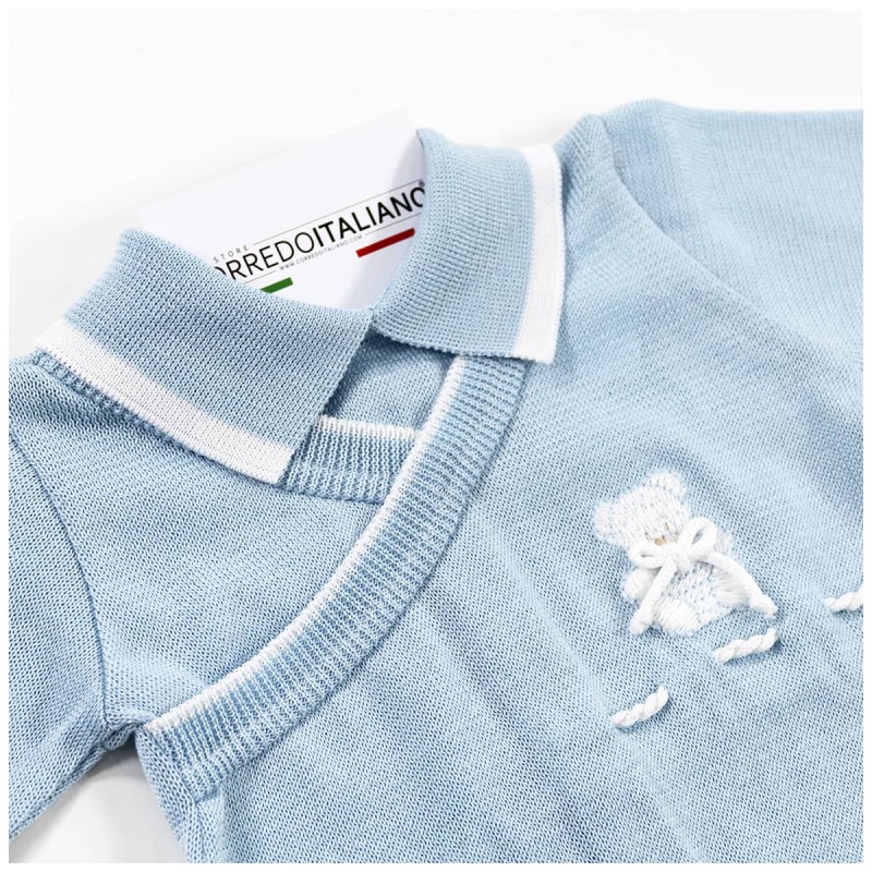 Tutina in filo tricot per neonato... Tutina in filo tricot per neonato...