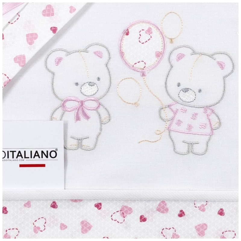 Cradle Pram sheet set cotton -...