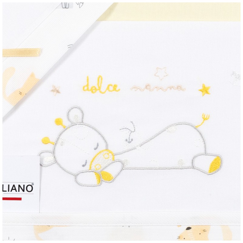 Giraffa - Set lenzuola culletta e... Giraffa - Set lenzuola culletta e...