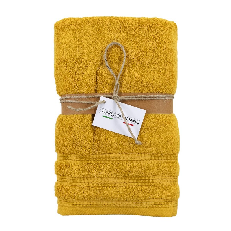 Soffio - Towel + Guest set by Corredo Italiano® Terry cotton 650 gr/mq