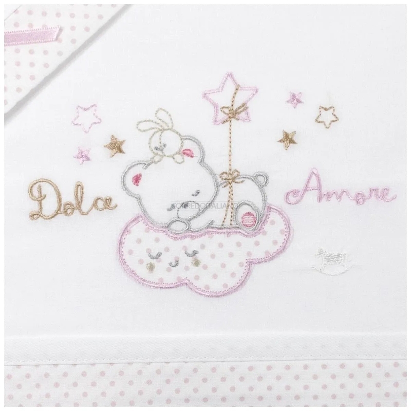 Cot bed sheet set Mio Piccolo LL504