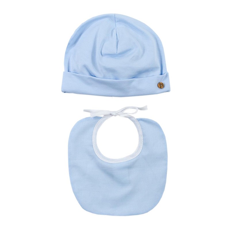 Cotton Hat and Bib Set Klaiadi K156BC