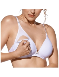 Reggiseno per Allattamento Selene  "Alba C" - Bianco
