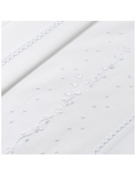 Cradle sheet set embroidered by hand LC45348B