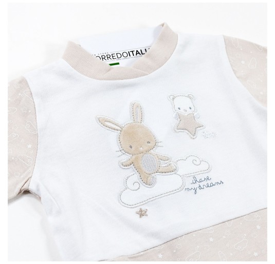 Embroidered cotton romper by Ellepi BQ3388 2