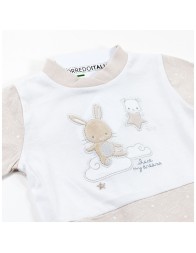 Embroidered cotton romper by Ellepi BQ3388