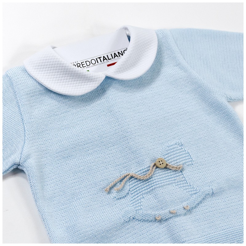 Tutina due pezzi in filo per neonato... Tutina due pezzi in filo per neonato...